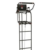 Primal Tree Stands Single Vantage Deluxe 17' Ladder Tree Stand with Jaw And Truss Stabilizer System