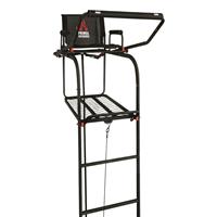 Primal Tree Stands Single Vantage Deluxe 17' Ladder Tree Stand with Jaw And Truss Stabilizer System