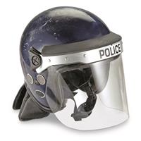 British Police Surplus Riot Helmet, Used