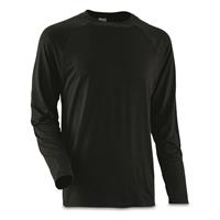 Guide Gear Men's Lightweight Base Layer Crew Top, Black