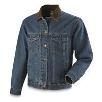 Guide Gear Men's Quilt Lined Denim Jacket - 700876, Jackets, Coats ...