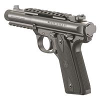 Accurate sighting system features precision-adjustable rear sights and fixed front sights