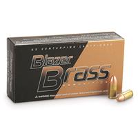 CCI Blazer Brass, 9mm, FMJ-RN, 115 Grain, 250 Rounds