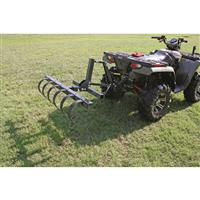 6 spring steel tines cut through hard-packed soil