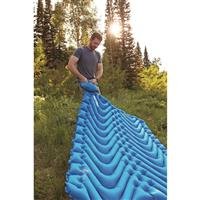 Integrated stuff sack/air pump