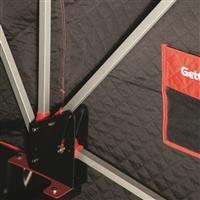 Square aluminum tubing and double walled hinges