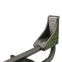 Non-marring rear cradle with recoil reducing pad