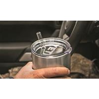 Crystal-clear lid lets you see when you need a top off