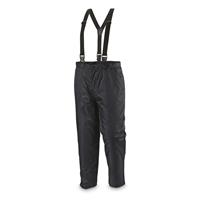 Mil-Tec Military-Style Thermal Quilted Pants with Suspenders, Navy