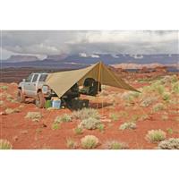Versatile Tarp sets up in 3 configurations