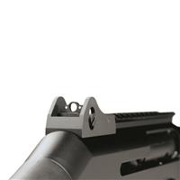 Windage/elevation-adjustable ghost ring rear sight
