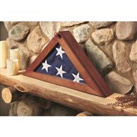 Wood frame with walnut finish