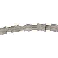 Beads swivel to shed debris