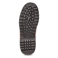 Oil-resistant, dual-density rubber lug bobbed outsole