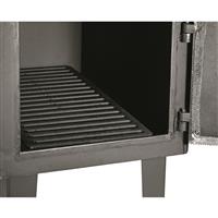 Grate lifts logs off the bottom of your stove