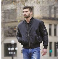 HQ Issue Men&#039;s Military Style MA-1 Flight Jacket