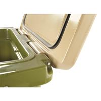 Molded-in hinge with aluminum connecting rods