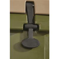 Durable rubberized oval latches