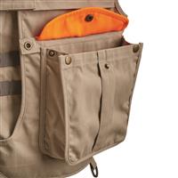 Front bellows pockets with snap closure
