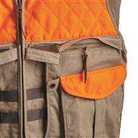 Zippered front pouch