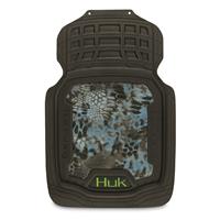 Huk C000117100199 2 Piece Front Floor Mats - Gray Freshwater Cell & Green