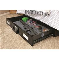 Slide out drawer accommodates a wide variety of items