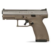 CZ P-10 C FDE White Nitride, Semi-Automatic, 9mm, 4.02", Tritium Night Sights, 10+1 Rounds