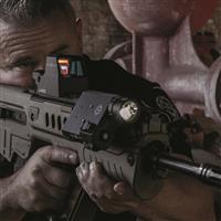 A-Spec Reflex Sight has 6 brightness settings that are compatible with night vision devices