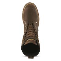 Carolina Men's Elm Waterproof Steel Toe Logger Work Boots, Copper Brown, Brown
