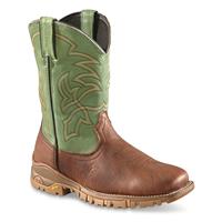 Tony Lama Men's Roustabout Green Waterproof Western Work Boots