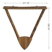 Proudly display and store up to 2 bows and 12 arrows
