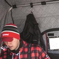 Keeps coats off the ice and out of the way