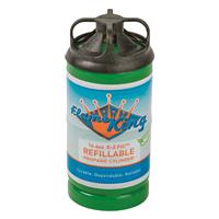 1 lb. refillable propane cylinder and EZ carry cylinder cap