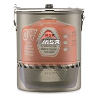 Components nest inside pot, leaving room for fuel
