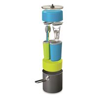It all nests inside the 2.0L aluminum pot