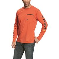 UPC 889359623159 product image for Ariat Men's Rebar Logo Crew Long Sleeve Shirt | upcitemdb.com