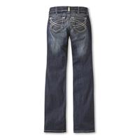 Mid rise, slim fit