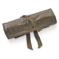 Packed neatly in a vinyl tool roll with fabric tie closures