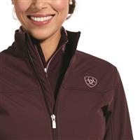 Full-zip front with mock collar