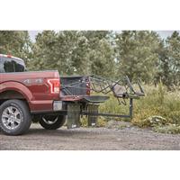 Great for hauling your tree stand by extending the bed level position back from 48in to 56in