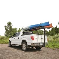 Can be extended vertically 52in to 60in from the hitch for hauling canoes, kayaks, etc.