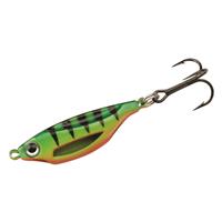 13 Fishing Flashbang Spoon Ice Fishing Lure, 3/8 oz. with 3-Pack Glow Sticks, Firetiger