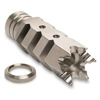 ATI Outdoors AR-15 Stainless Steel Shark Muzzle Brake, 5.56 NATO/.223 Remington