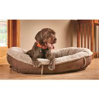 Carolina Pet Company Faux Suede amp; Tipped Berber Round Comfy Dog Cup