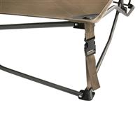 Adjustable corner straps keep frame taut