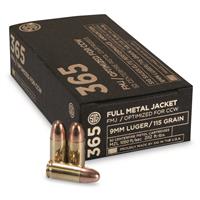 SIG SAUER Elite Ball 365, 9mm, FMJ, 115 Grain, 50 Rounds