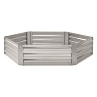 CASTLECREEK Hexagon Galvanized Steel Planter Box