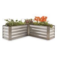 CASTLECREEK L-Shaped Galvanized Steel Planter Box