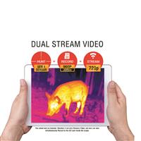 Record to an SD card and stream to a device at the same time.