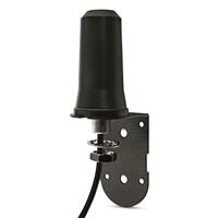 Antenna shown in mounting bracket